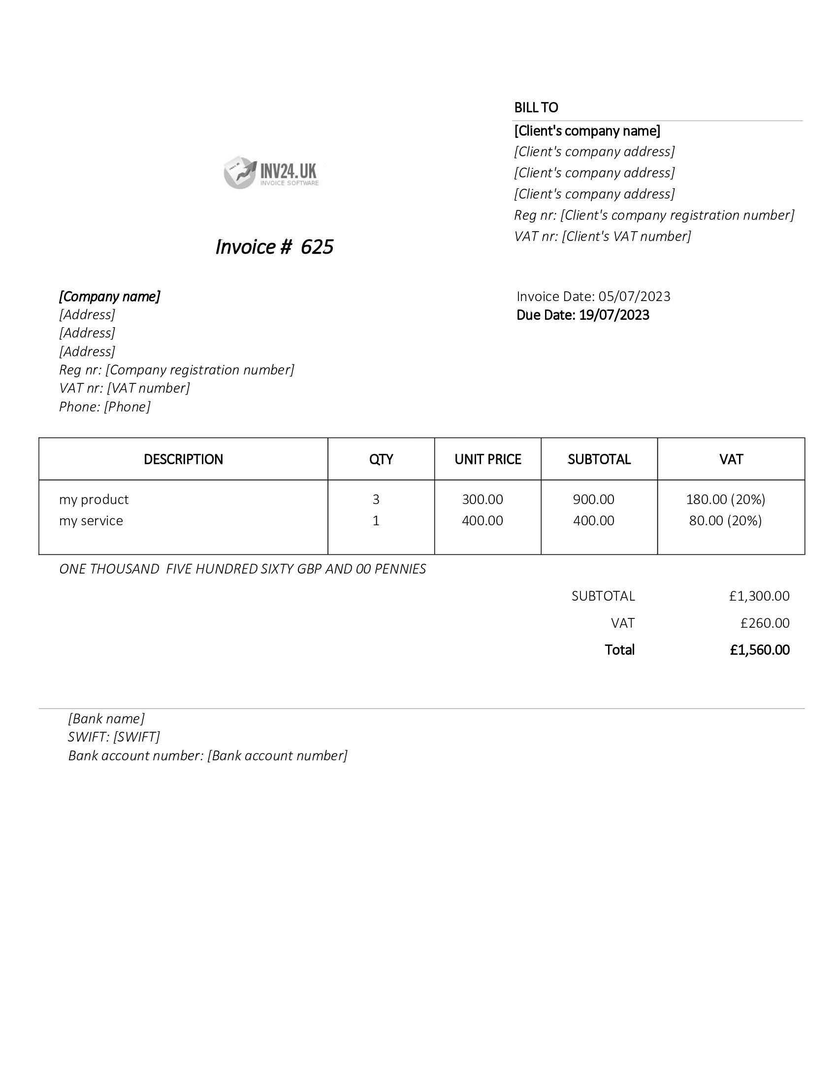 Traditional paper invoicing UK