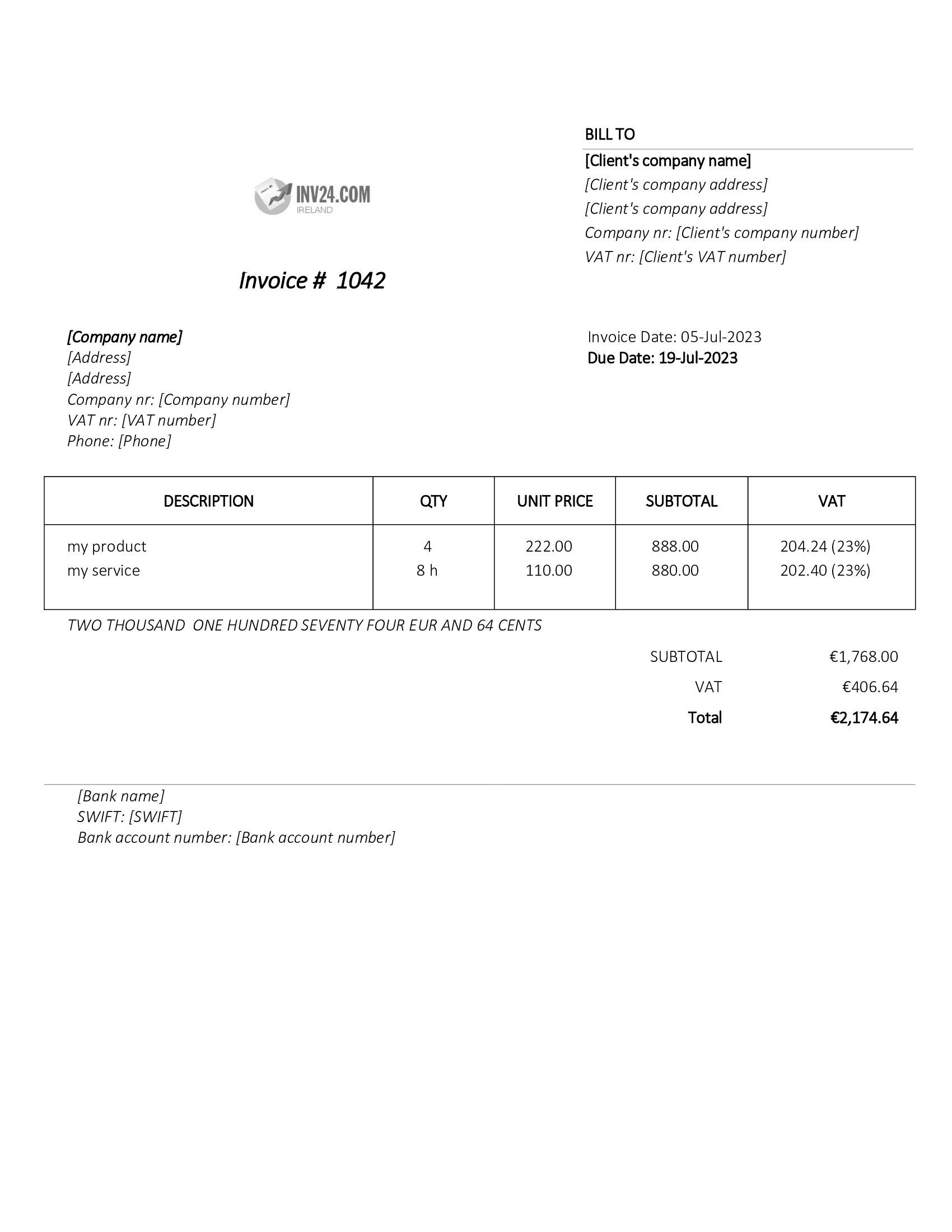 paper invoice