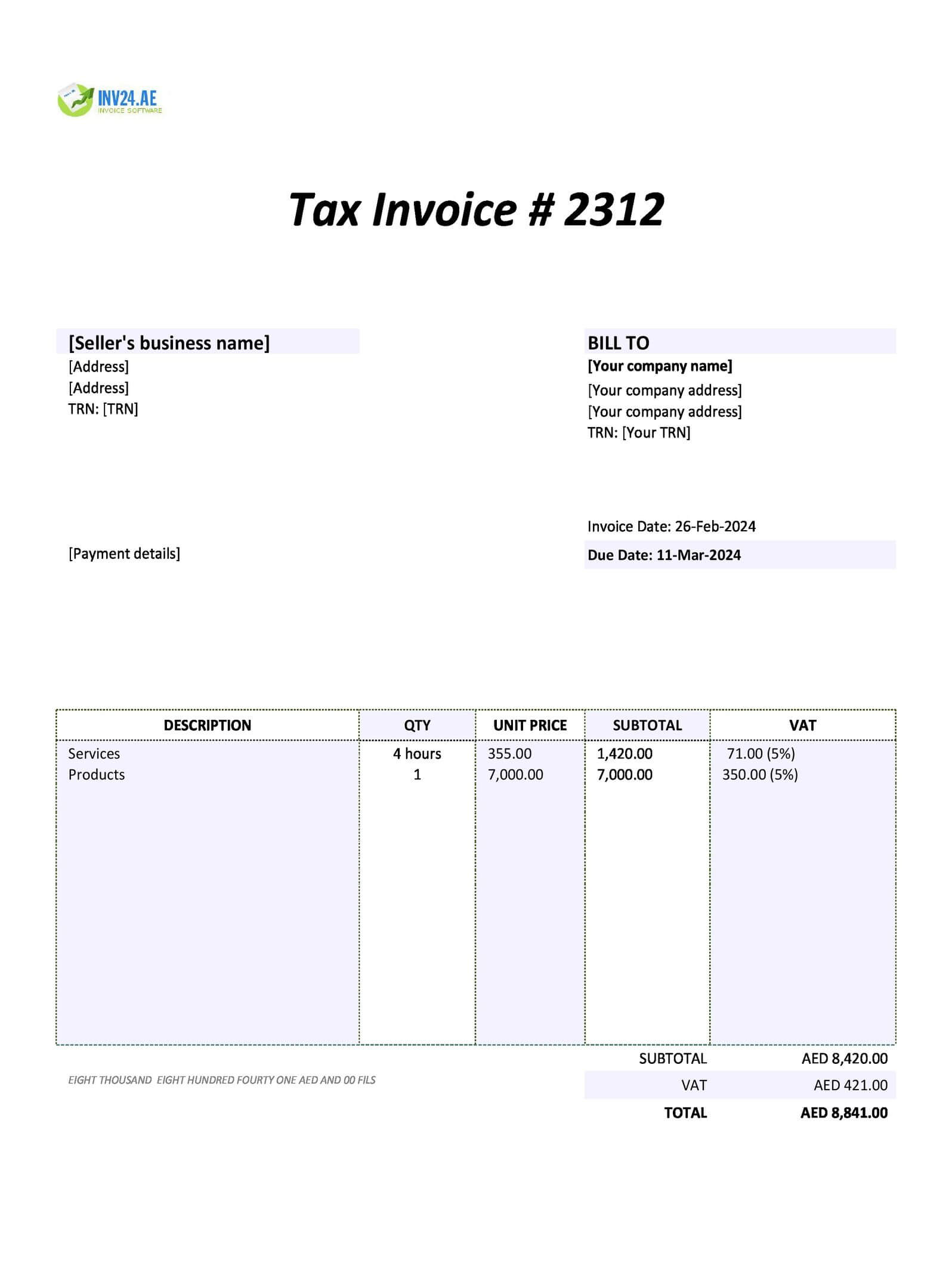 FreeAgent Invoice Generator