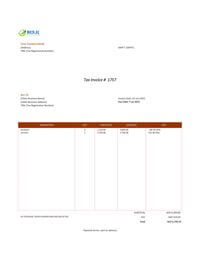 cash invoice format uae for services rendered