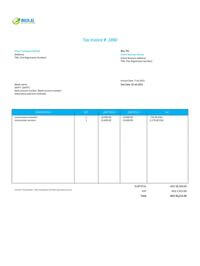 contractor construction invoice template uae