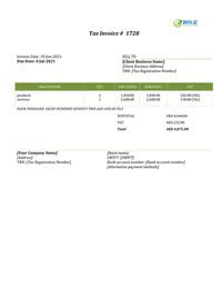 used car invoice model uae