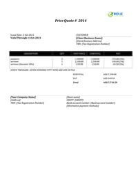 quotation template sample uae quotation template sample uae