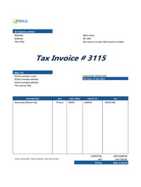 retainer invoice template UAE
