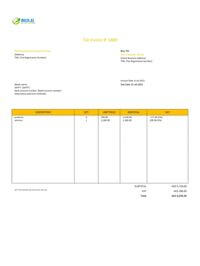 fancy self employed invoice template uae