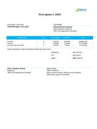 simple quotation format uae simple quotation format uae