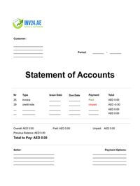 statement of accounts template doc uae