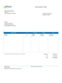 cash tax invoice format uae xls