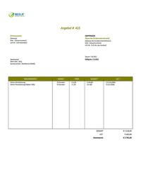 Maler Angebot Muster Österreich Maler Angebot Muster Österreich