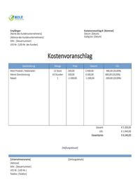 Online Kostenvoranschlag Vorlage Österreich Online Kostenvoranschlag Vorlage Österreich