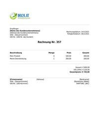 Rechnungsvorlage Österreich Rechnungsvorlage Österreich