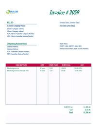 Babysitting invoice template australia