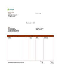 basic invoice template australia