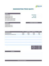 bookkeeping quote template australia