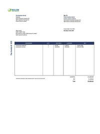 work construction invoice template australia