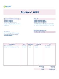 Daycare invoice template australia