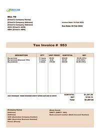 downloadable tax invoice template Australia