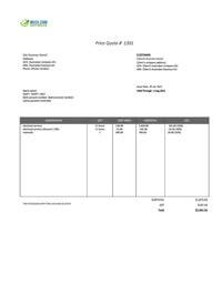 electrical quotation template australia