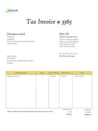 interim invoice template Australia