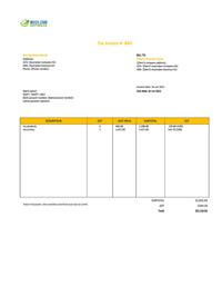 work invoice model australia