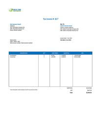 invoice template with bank details australia