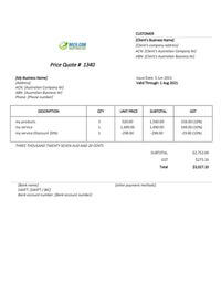 quote example australia