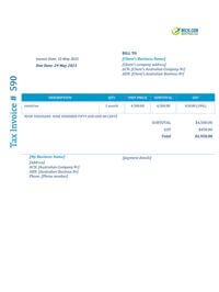 111 Free Invoice Templates for Australia - Word, Excel, PDF, Google ...