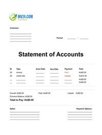 statement of accounts template doc australia