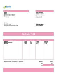 tax invoice example Australia