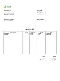 format factuur België format factuur België