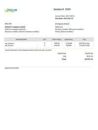 38 Free Invoice Templates For Canada Word Excel Pdf Google Docs Sheets