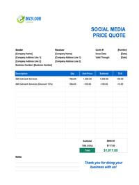 social media quote template canada