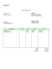 Blanko Rechnungsvorlage Schweiz Blanko Rechnungsvorlage Schweiz