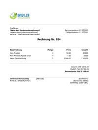 Rechnung Vorlage Schweiz Rechnung Vorlage Schweiz
