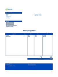 Belastungsanzeige Vorlage