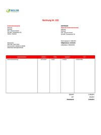 Maler Rechnung Vorlage