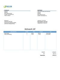 Rechnung Freelancer Vorlage Rechnung Freelancer Vorlage