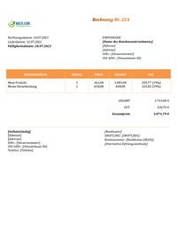 Rechnung schreiben Muster Selbstständig