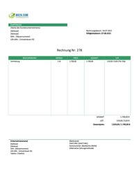 Rechnung Vermietung Vorlage