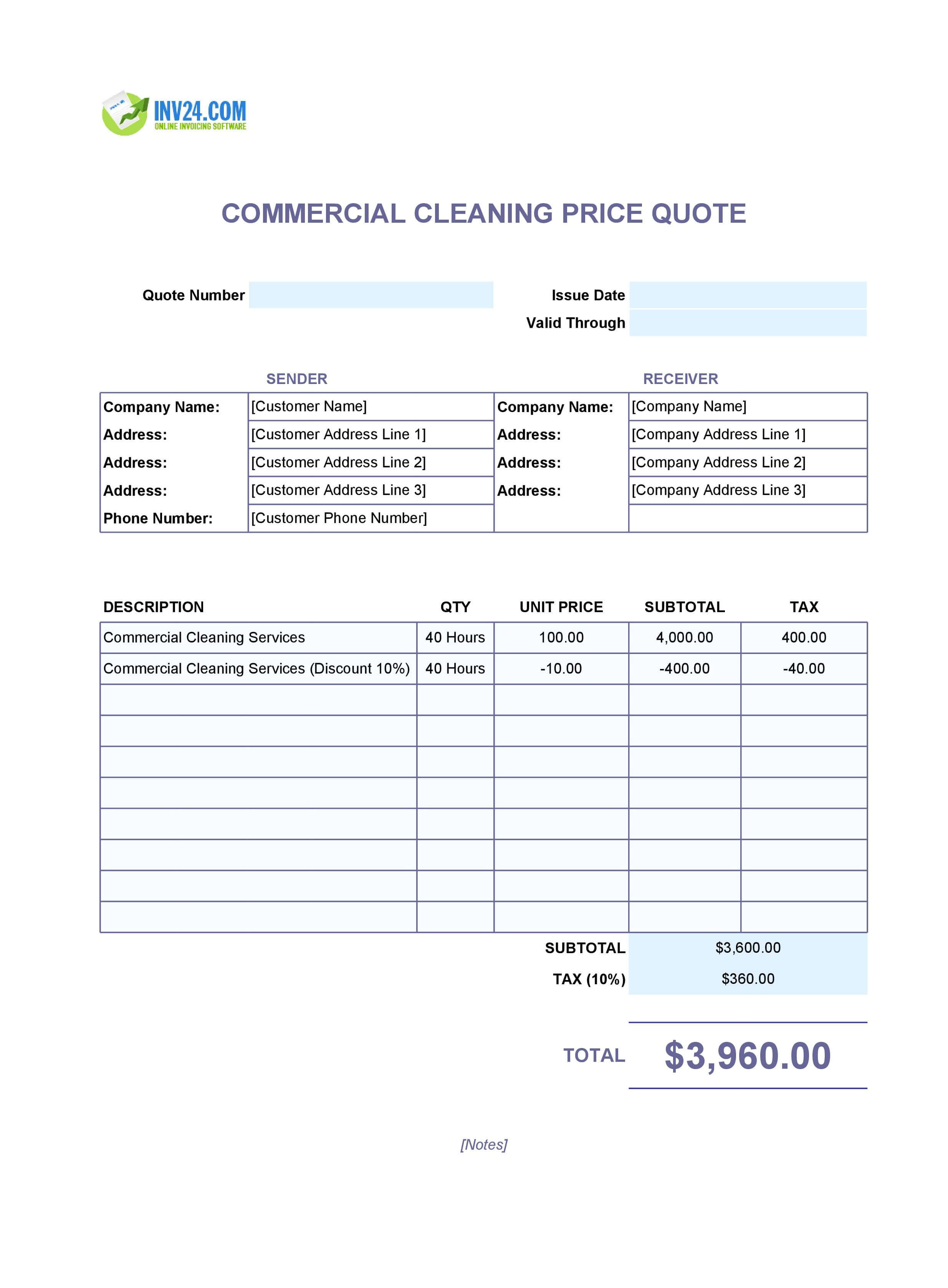 Commercial Cleaning Price Quotes Free Cleaning Quotation Templates To Commercial Cleaning Price Quotes Free Cleaning Quotation Templates To