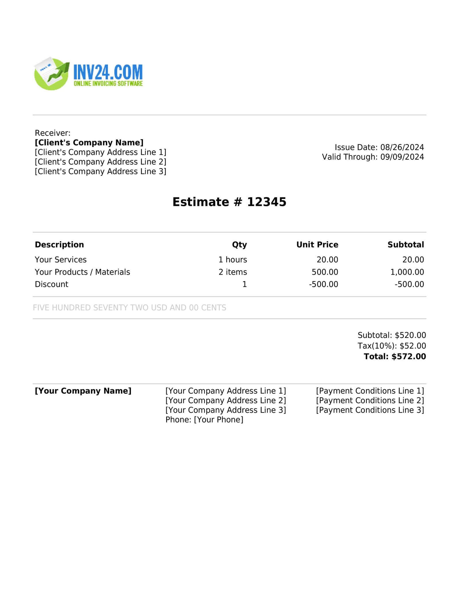 Free estimate maker generate estimates online pdf 