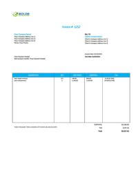 auto repair invoice template for services rendered