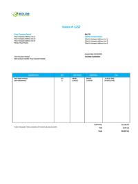 writable auto repair invoice template