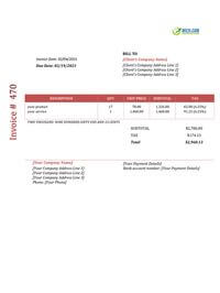 freelance invoice template word freelance invoice template word