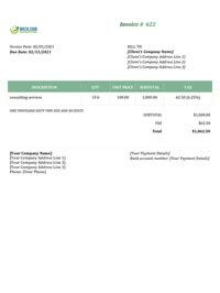 simple consulting invoice template simple consulting invoice template