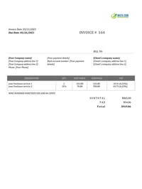 freelance videographer invoice template google docs