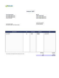 painting contractor google sheets invoice template