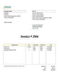paid invoice template