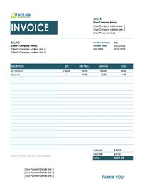 service invoice template service invoice template