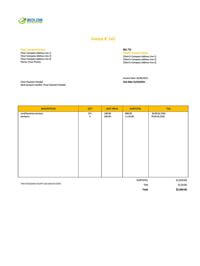 creative small business invoice template